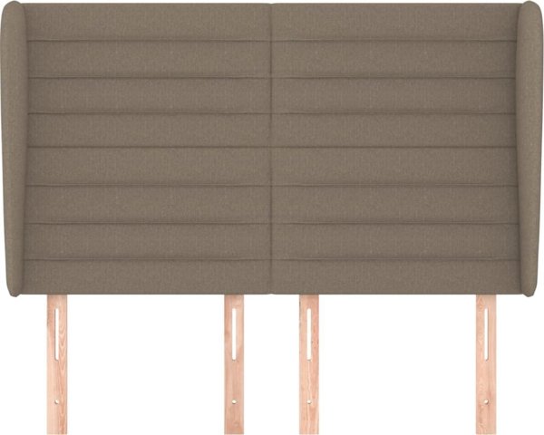 vidaXL Zaglowek uszak, taupe, 147x23x118/128 cm, tkanina