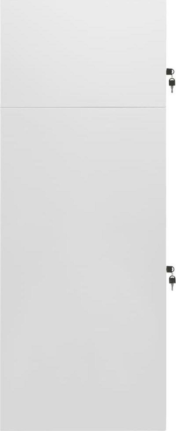 vidaXL Ντουλάπι σέλας, ανοιχτό γκρι, 53x53x140 cm, ατσάλινο