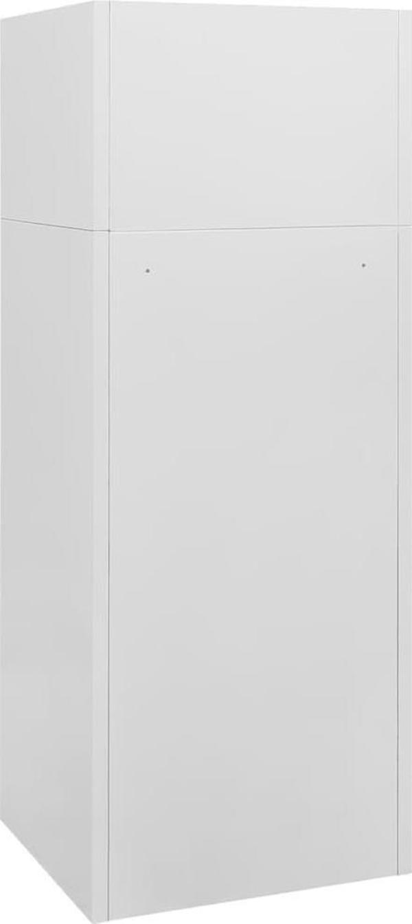 vidaXL Ντουλάπι σέλας, ανοιχτό γκρι, 53x53x140 cm, ατσάλινο