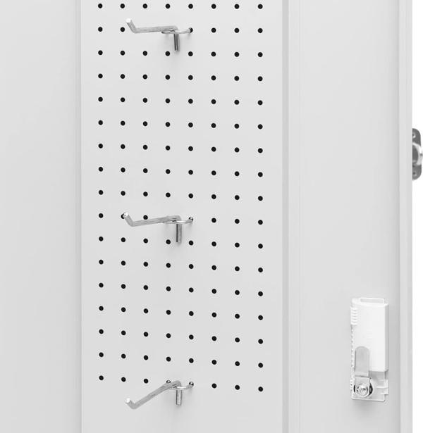 vidaXL Ντουλάπι σέλας, ανοιχτό γκρι, 53x53x140 cm, ατσάλινο