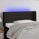 vidaXL Zagloszek do lozka z LED czarny 103x16x78/88 cm tkanina