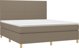 vidaXL Κρεβάτι Continental με Στρώμα, Taupe, 180 x 200 cm, ύφασμα