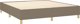 vidaXL Κρεβάτι Continental με Στρώμα, Taupe, 180 x 200 cm, ύφασμα