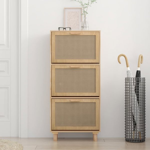 vidaXL Szafka na παπούτσια, καφέ, 52x25x115 cm, σύνθετο ξύλο