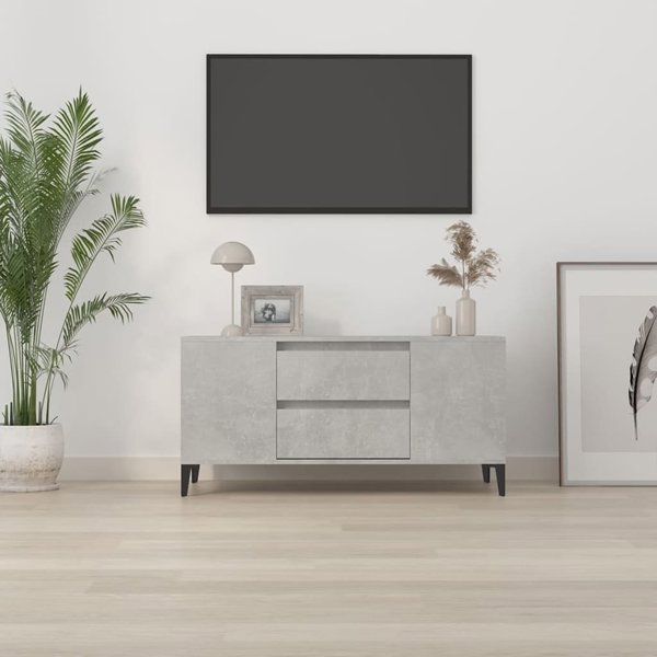 vidaXL Έπιπλο Τηλεόρασης Άνθρακα Γκρι 102x44,5x50 cm