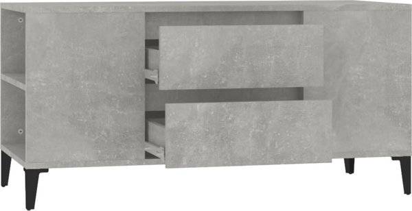 vidaXL Έπιπλο Τηλεόρασης Άνθρακα Γκρι 102x44,5x50 cm