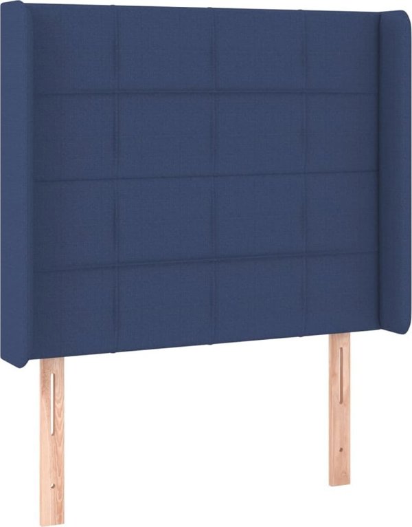 vidaXL Zaglowek uszak, μπλε, 83x16x118/128 cm, ύφασμα