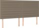 vidaXL Κρεβάτι Continental με Στρώμα Taupe 180x200 cm Καμβάς