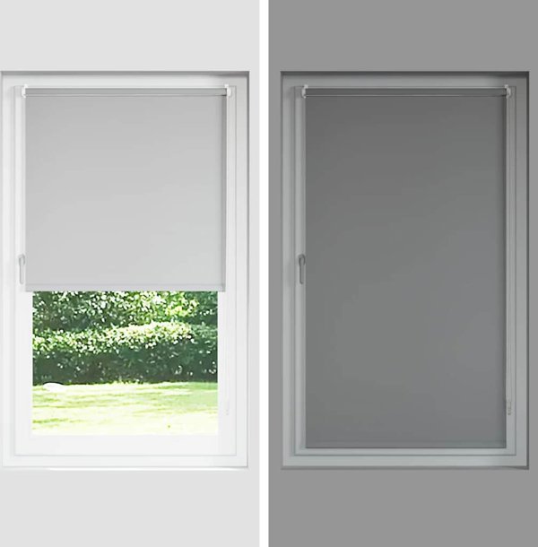 vidaXL Σκούρα ρολέτα 100x150 cm, πλάτος υφάσματος 95,7 cm