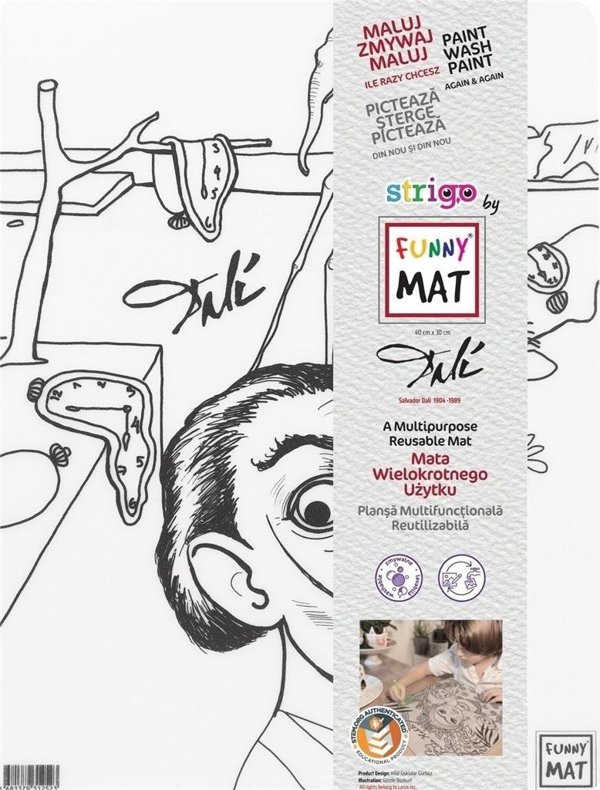 vidaXL Διάφανη ψάθα Dali Funny Mat STRIGO