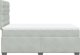 vidaXL Κρεβάτι Κοντινεντάλ με Στρώμα 120x190 cm Ανοιχτό Γκρι Βελούδο