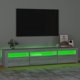 vidaXL Έπιπλο TV με LED φωτισμό, γκρι δρυς Sonoma, 195x35x40 εκ