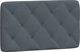 vidaXL Κρεβατοστρώμα με LED, σκούρο γκρι, 90x200 cm, βελούδινο