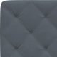 vidaXL Κρεβατοστρώμα με LED, σκούρο γκρι, 90x200 cm, βελούδινο