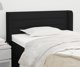 vidaXL Zaglowek uszak czarny 93x16x78/88 cm tkanina
