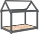 vidaXL vidaXL Legowisko dla psa, szare, 101x70x90 cm, lite drewno sosnowe