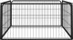 vidaXL vidaXL Kojec dla psa, 4 panele, czarny, 100x50 cm, stalowy