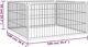 vidaXL vidaXL Kojec dla psa, 4 panele, czarny, 100x50 cm, stalowy