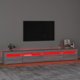 vidaXL Έπιπλο TV με LED φωτισμό, γκρι δρύς Sonoma, 270x35x40 εκ.