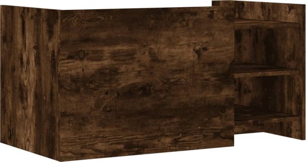vidaXL Stolik kawowy, przydymiony dab, 100x50x50 cm