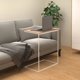 vidaXL Stolik boczny λευκός 55x35x66 cm από συνθετικό ξύλο