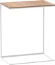 vidaXL Stolik boczny λευκός 55x35x66 cm από συνθετικό ξύλο