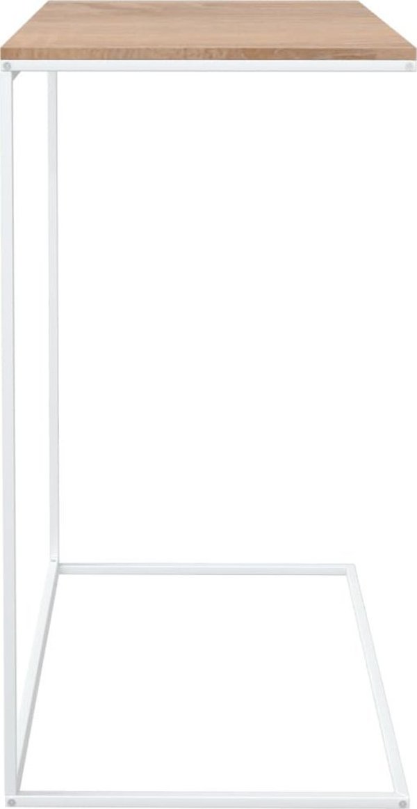 vidaXL Stolik boczny λευκός 55x35x66 cm από συνθετικό ξύλο