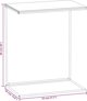 vidaXL Stolik boczny λευκός 55x35x66 cm από συνθετικό ξύλο