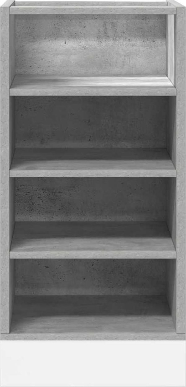 vidaXL Κάτω Ντουλάπι Κουζίνας Γκρι Τσιμέντου 40x44,5x81,5 εκ.