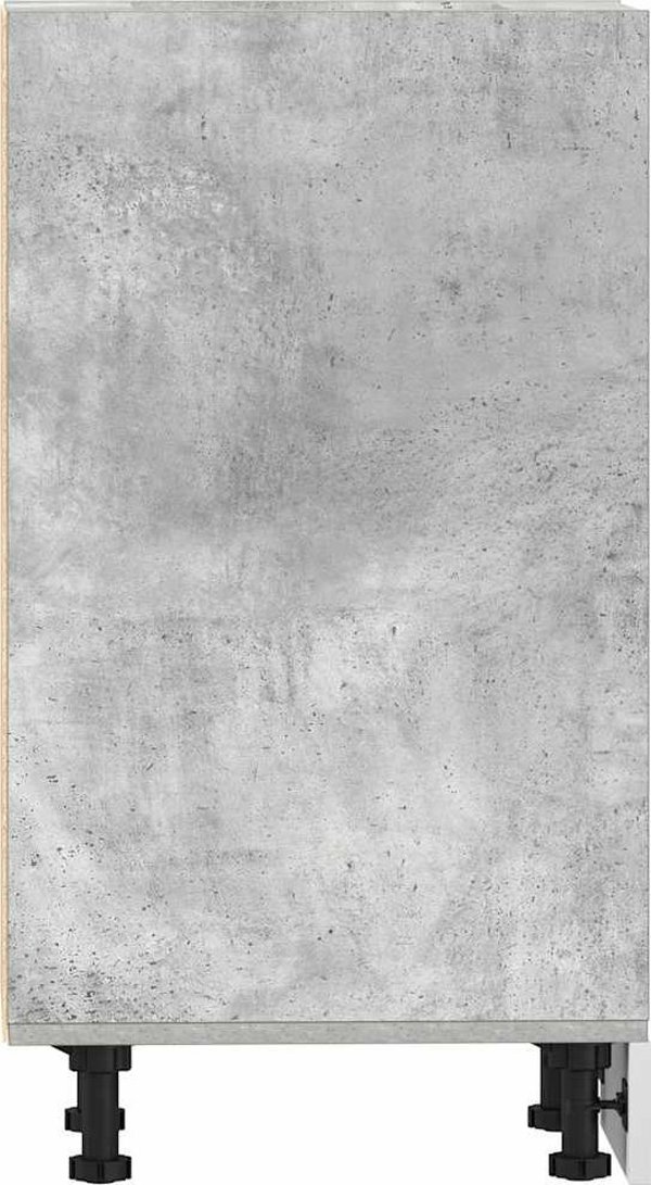 vidaXL Κάτω Ντουλάπι Κουζίνας Γκρι Τσιμέντου 40x44,5x81,5 εκ.