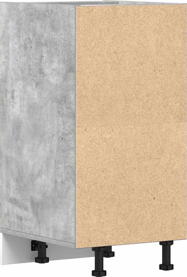vidaXL Κάτω Ντουλάπι Κουζίνας Γκρι Τσιμέντου 40x44,5x81,5 εκ.