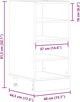 vidaXL Κάτω Ντουλάπι Κουζίνας Γκρι Τσιμέντου 40x44,5x81,5 εκ.