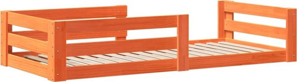vidaXL Rama Krevatiou xoris Stroma Keromeno Kafe 75x190 cm Peuko