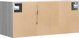 vidaXL Επιτοίχια ντουλάπα TV με LED, γκρι δρυς Sonoma, 80x31x35 εκ.