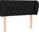 vidaXL Zaglowek uszak, czarny, 93x23x78/88 cm, tkanina