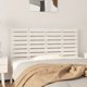 vidaXL Κεφαλάρι κρεβατιού λευκό, 126x3x63 cm, μασίφ πεύκο