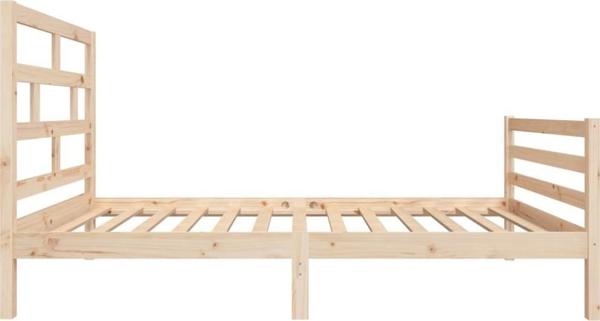 vidaXL Κορνίζα κρεβατιού από μασίφ πεύκο, 100 x 200 cm