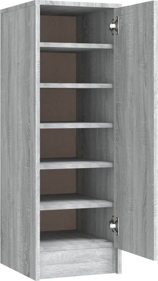 vidaXL Ντουλάπι για παπούτσια, γκρι Sonoma δρυς, 32x35x92 εκ.