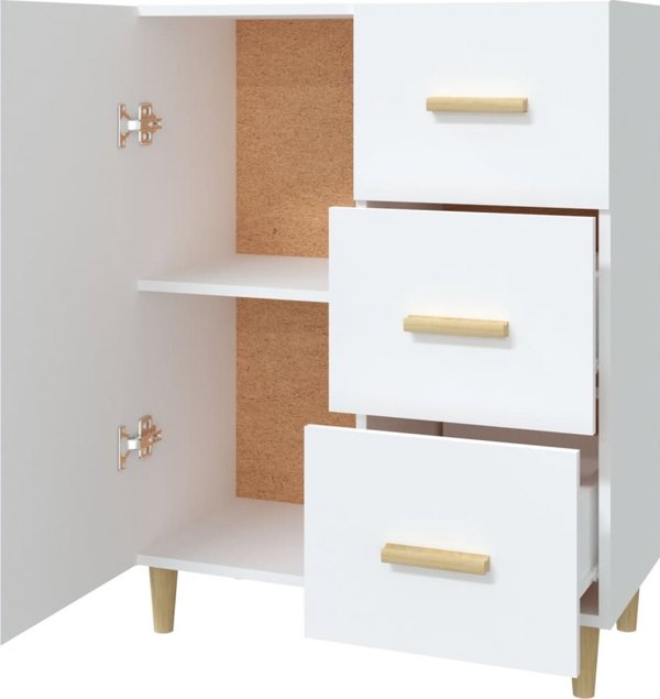 vidaXL Ντουλάπι, λευκό, 69,5x34x90 εκ, υλικό ξύλου