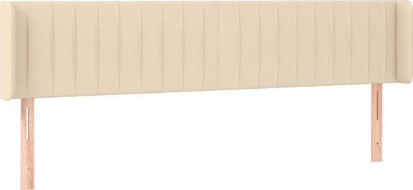 vidaXL Ζαγκλόβερ uszak, κρεμ, 203x16x78/88 cm, ύφασμα