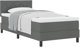 vidaXL Κρεβάτι Box Spring με Στρώμα 90x200 εκ. Σκούρο Γκρι Υφασμάτινο
