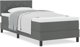 vidaXL Κρεβάτι Box Spring με Στρώμα 90x200 εκ. Σκούρο Γκρι Υφασμάτινο