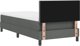 vidaXL Κρεβάτι Box Spring με Στρώμα 90x200 εκ. Σκούρο Γκρι Υφασμάτινο