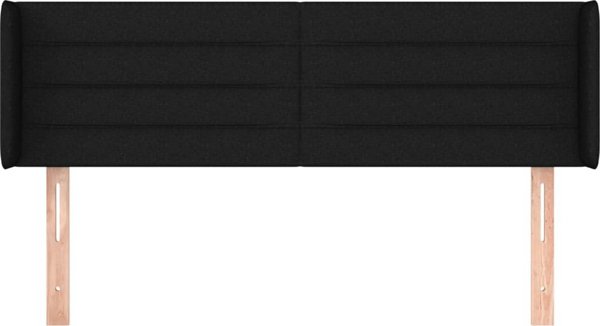 vidaXL Κεφαλάρι uszak μαύρο 147x16x78/88 cm ύφασμα