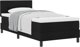 vidaXL Κρεβάτι Box Spring με Στρώμα Μαύρο 100x200 εκ. Υφασμάτινο