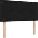 vidaXL Κρεβάτι Box Spring με Στρώμα Μαύρο 100x200 εκ. Υφασμάτινο