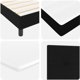 vidaXL Κρεβάτι Box Spring με Στρώμα Μαύρο 100x200 εκ. Υφασμάτινο