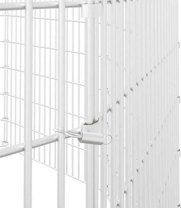 vidaXL Κλουβί για κουνέλι, 10 πάνελ, 54x100 cm, γαλβανισμένος σίδηρος
