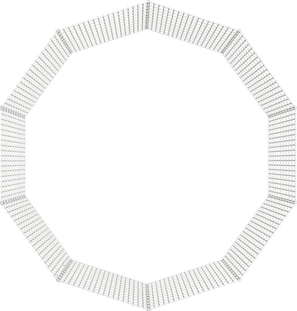 vidaXL Κλουβί για κουνέλι, 10 πάνελ, 54x100 cm, γαλβανισμένος σίδηρος