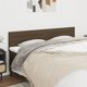 vidaXL Zaglowki do lozka 2 szt ciemnobrazowy 80x5x78/88cm tkanina